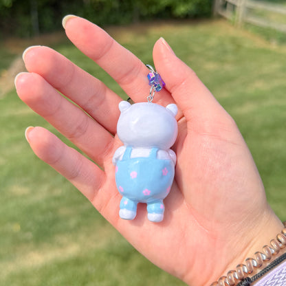 Winona the Wombat Gardener Keychain