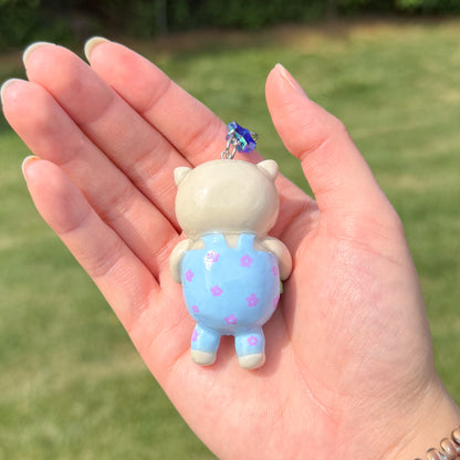 Wilbur the Wombat Gardener Keychain