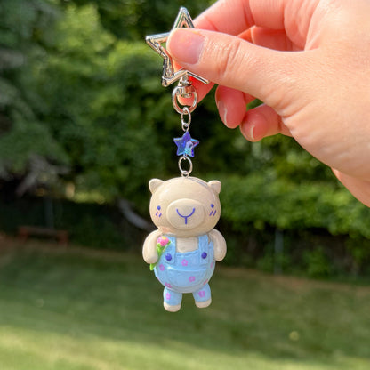Wilbur the Wombat Gardener Keychain